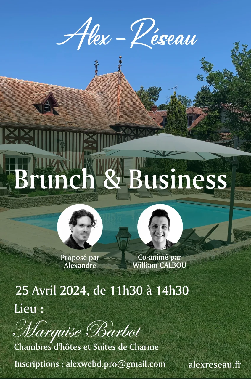 Affiche Brunch Business Alex Réseau